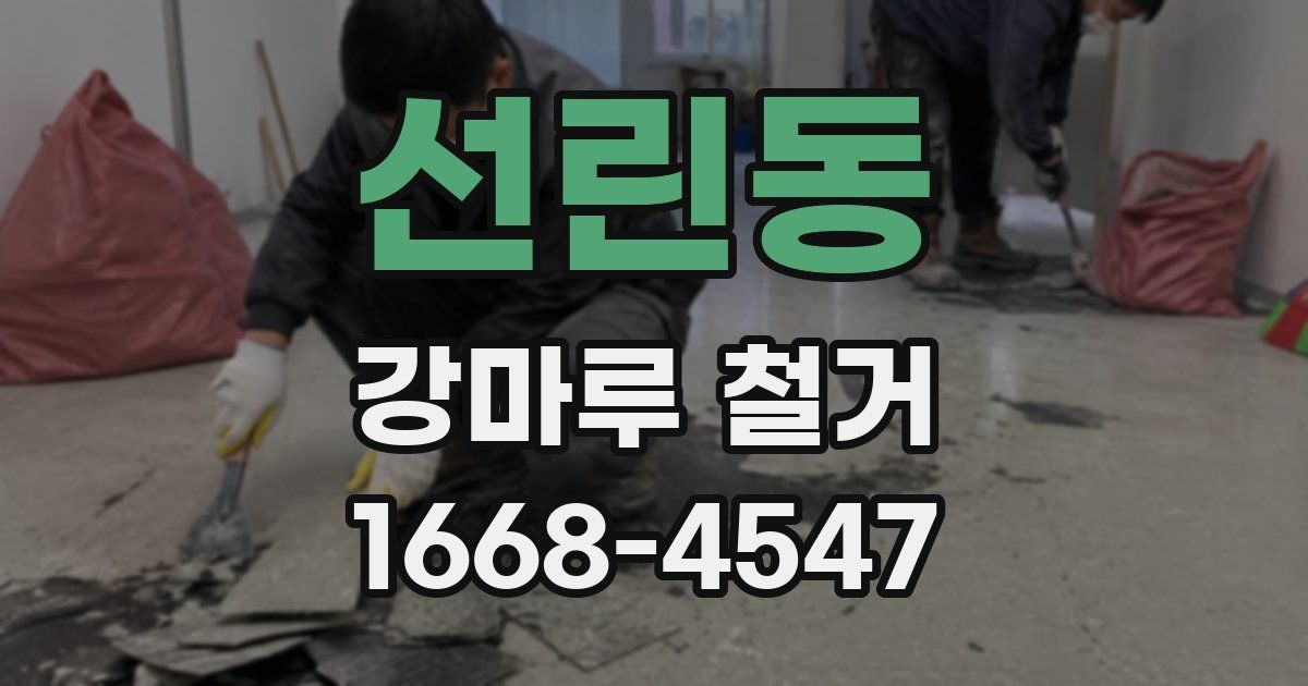 선린동 강마루 철거