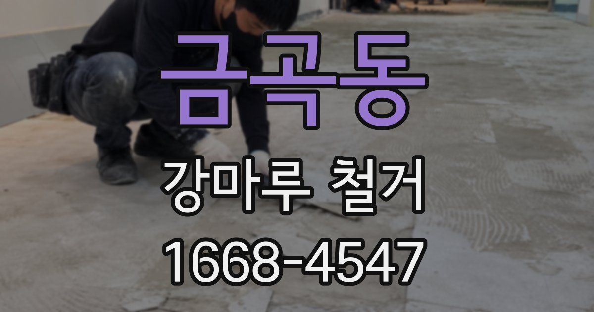 금곡동 강마루 철거