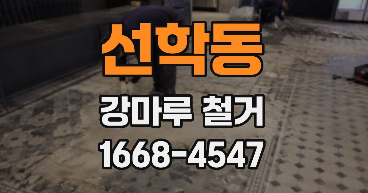 선학동 강마루 철거