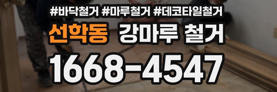 선학동 강마루 철거