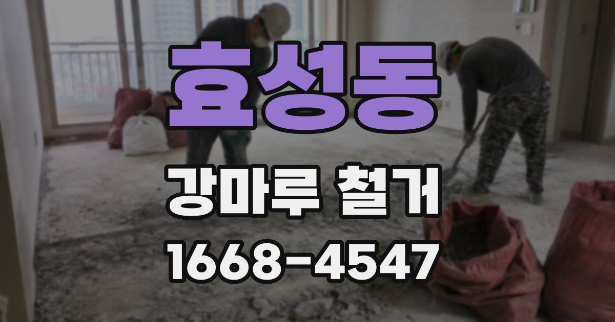 효성동 강마루 철거