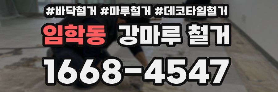 임학동 강마루 철거