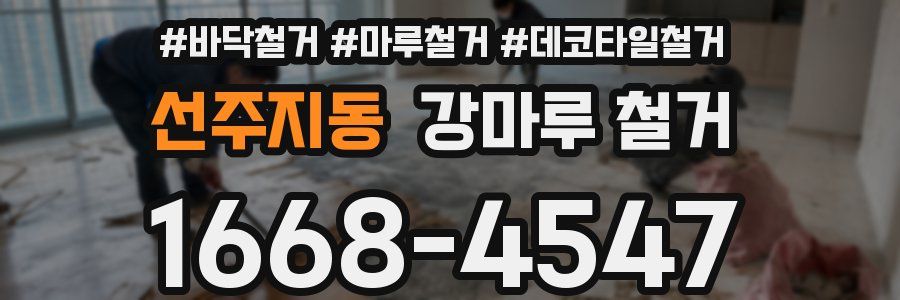 선주지동 강마루 철거