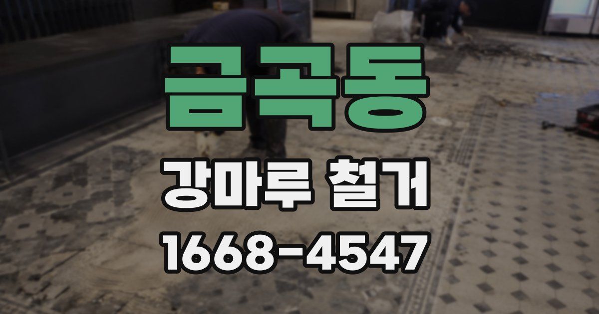 금곡동 강마루 철거