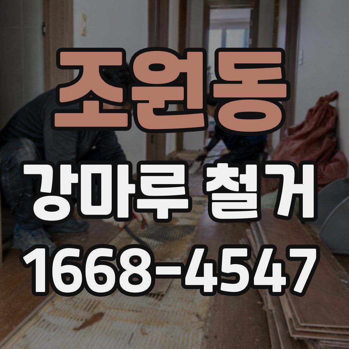 조원동 강마루 철거