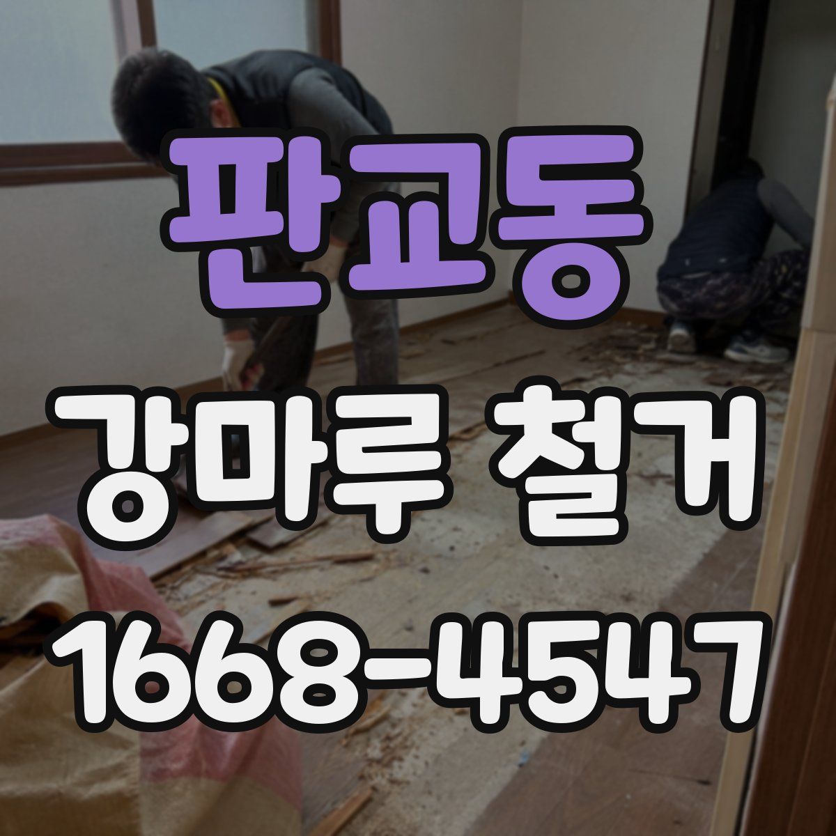 판교동 강마루 철거