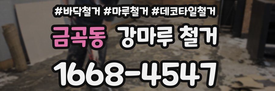 금곡동 강마루 철거