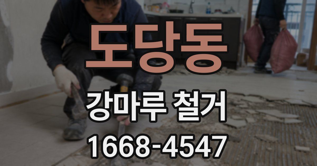 도당동 강마루 철거