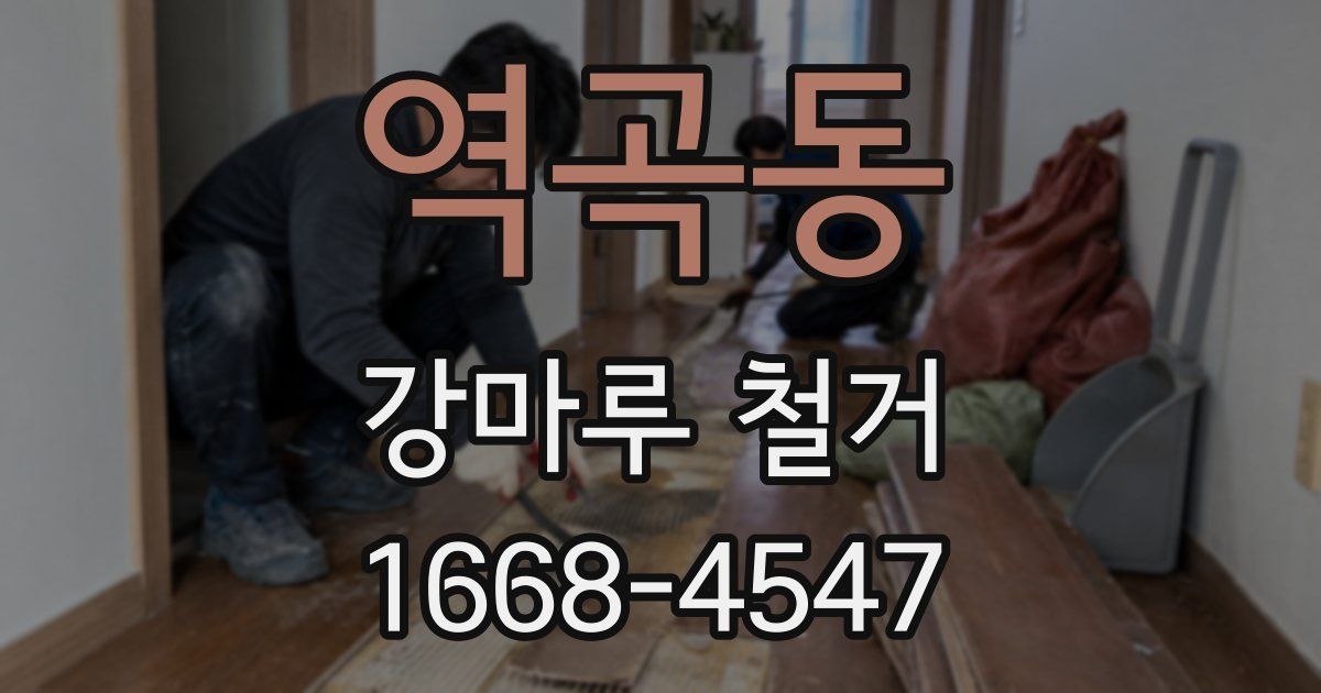 역곡동 강마루 철거