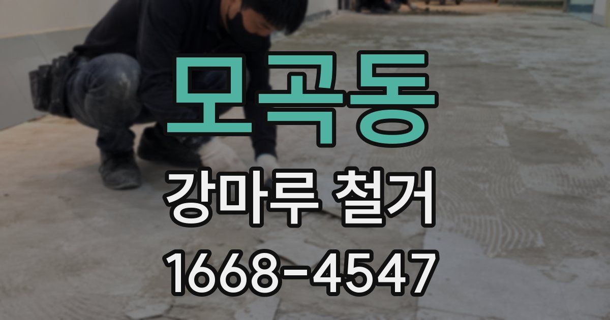 모곡동 강마루 철거