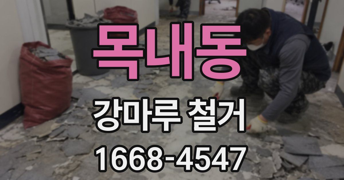 목내동 강마루 철거