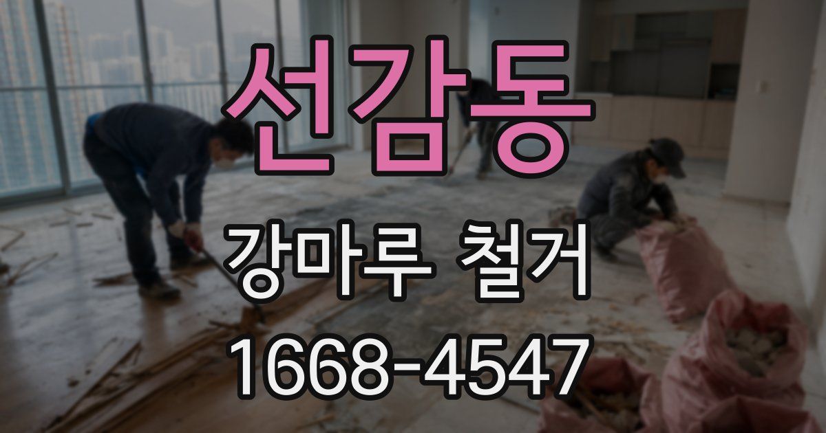 선감동 강마루 철거