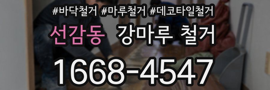 선감동 강마루 철거