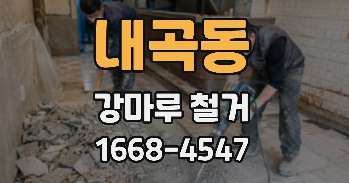 내곡동 강마루 철거