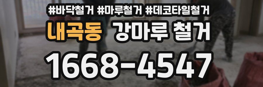 내곡동 강마루 철거