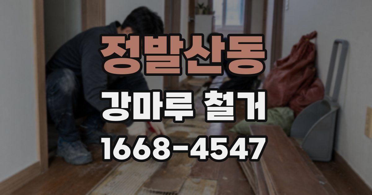 정발산동 강마루 철거