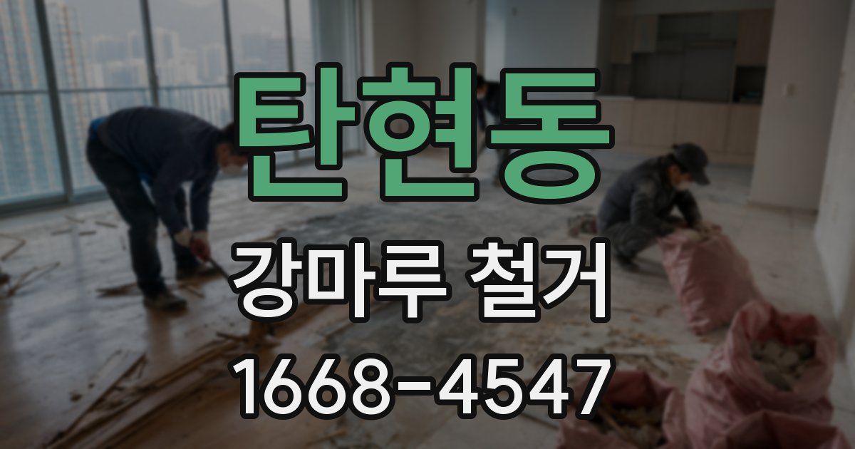 탄현동 강마루 철거