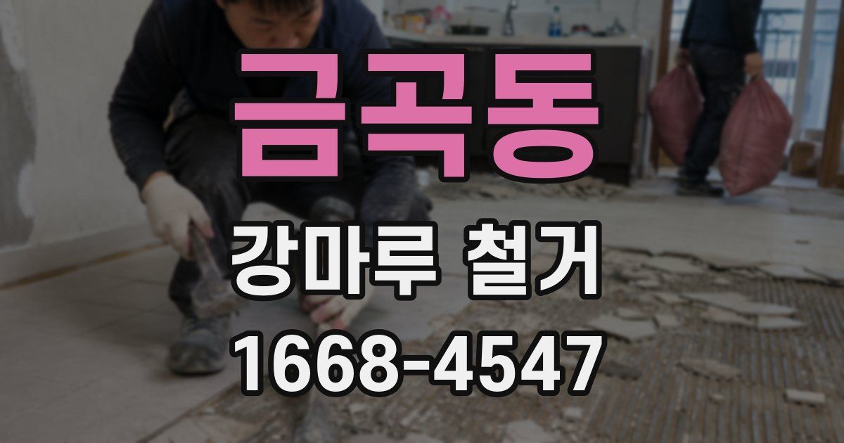 금곡동 강마루 철거