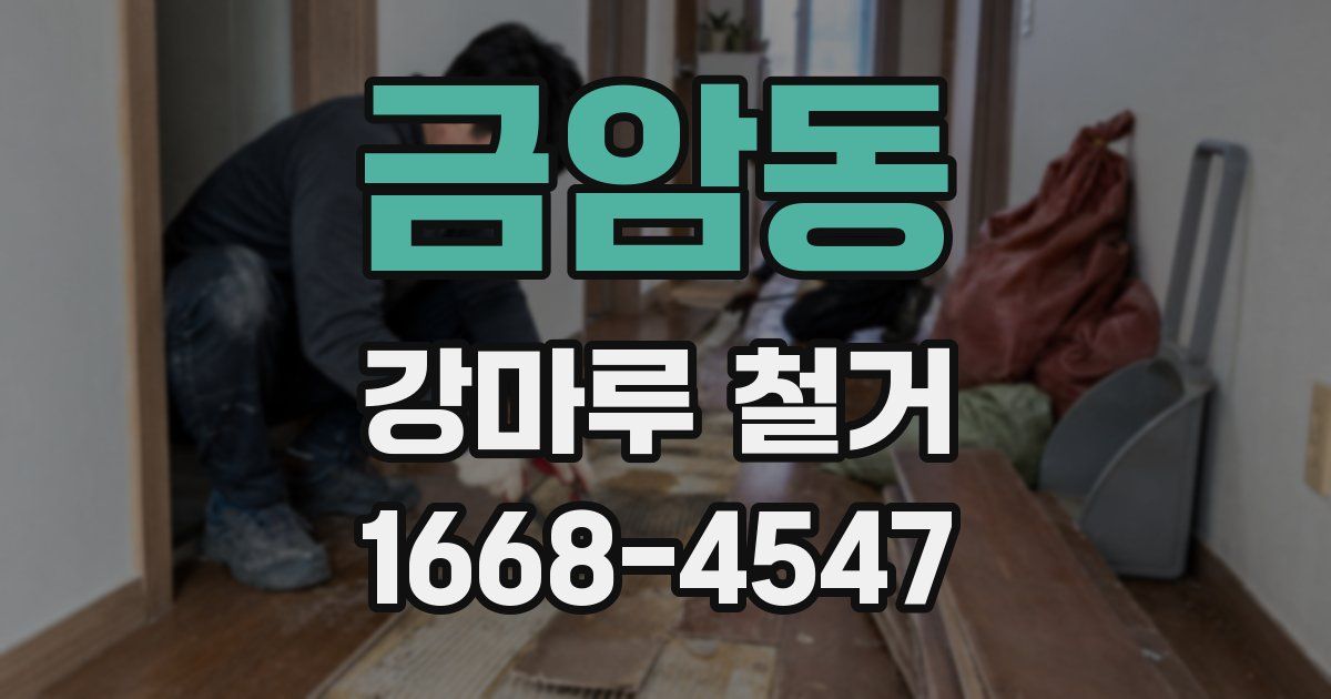 금암동 강마루 철거