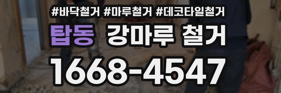 탑동 강마루 철거
