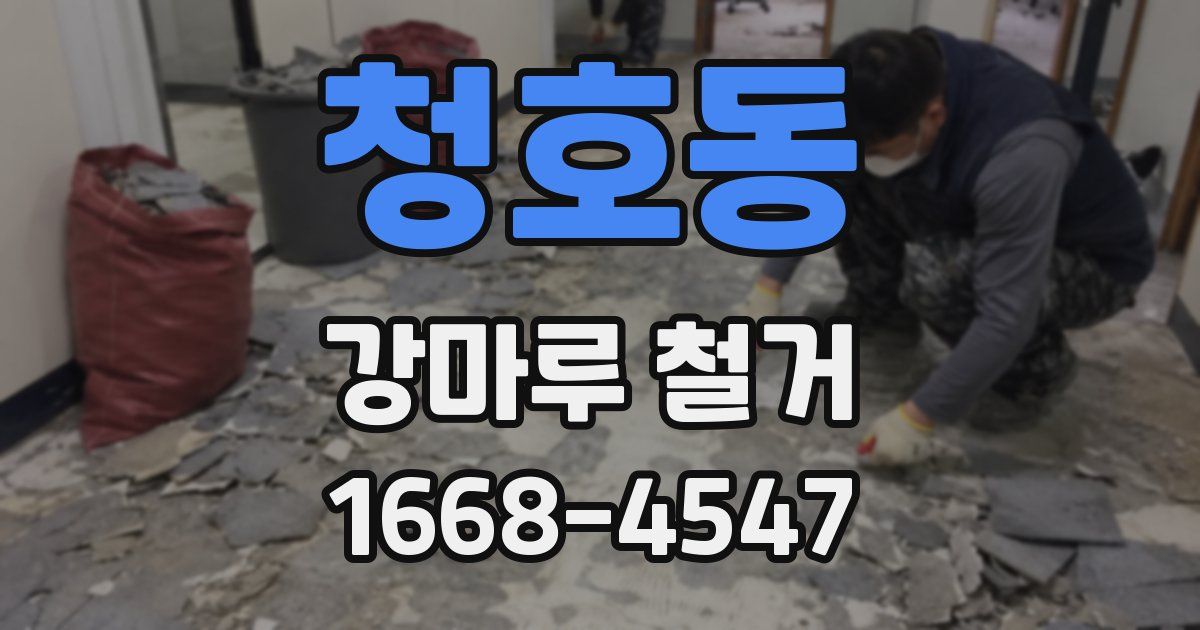 청호동 강마루 철거