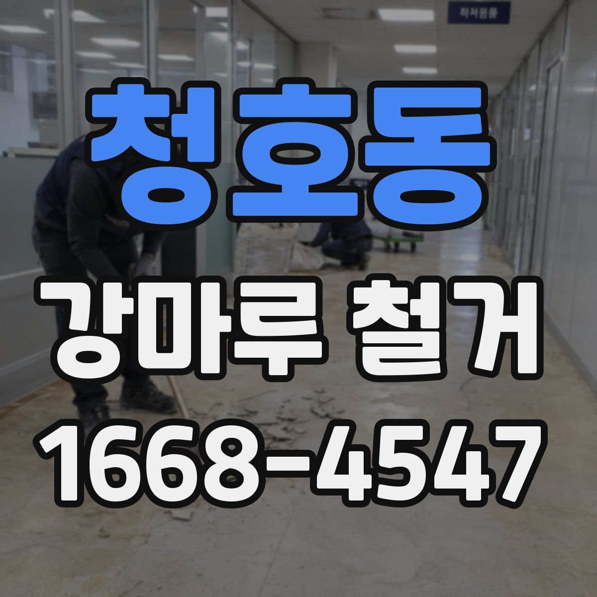 청호동 강마루 철거