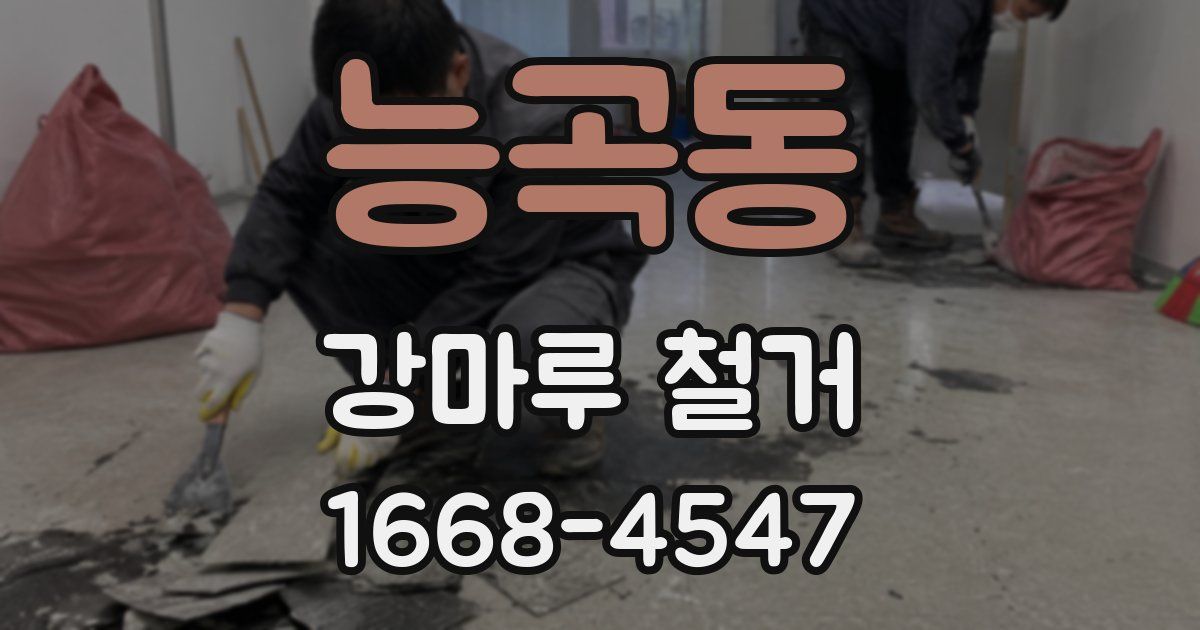 능곡동 강마루 철거