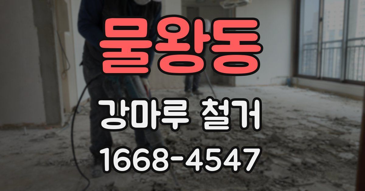 물왕동 강마루 철거