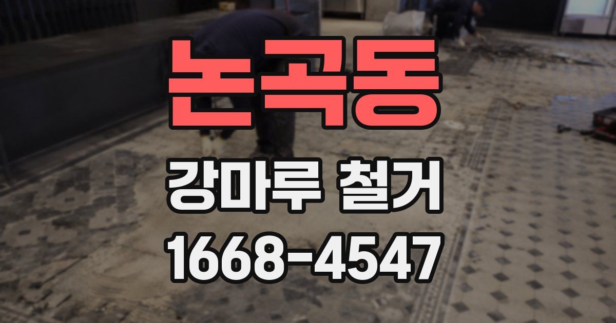 논곡동 강마루 철거