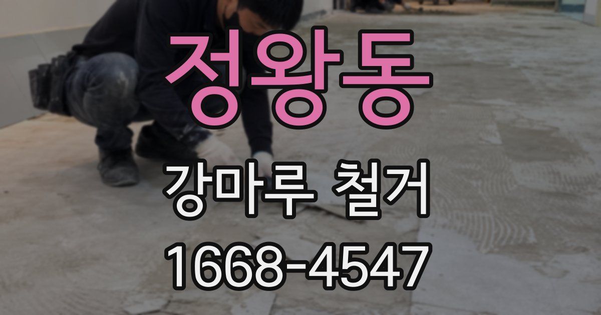 정왕동 강마루 철거