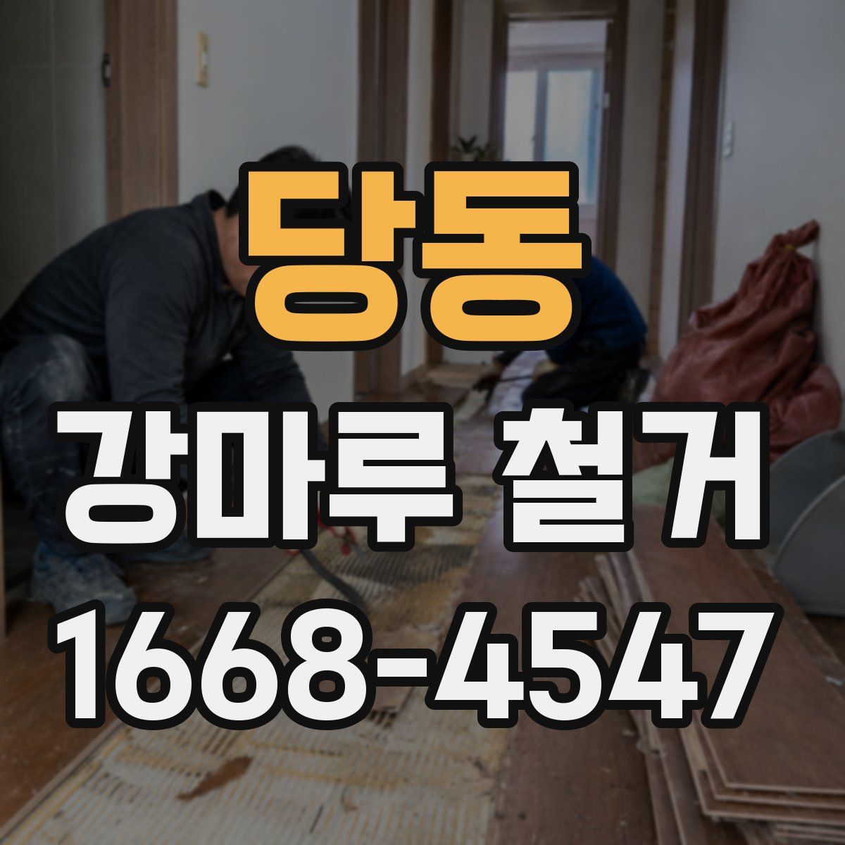 당동 강마루 철거