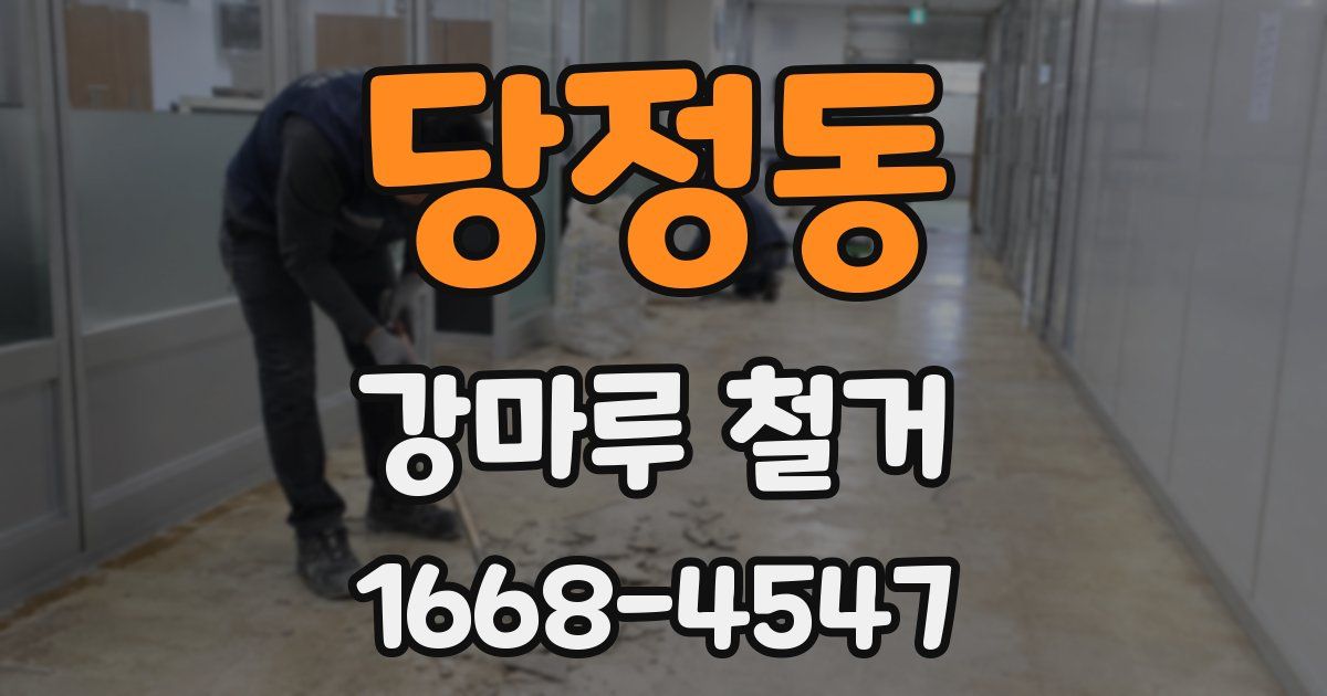 당정동 강마루 철거