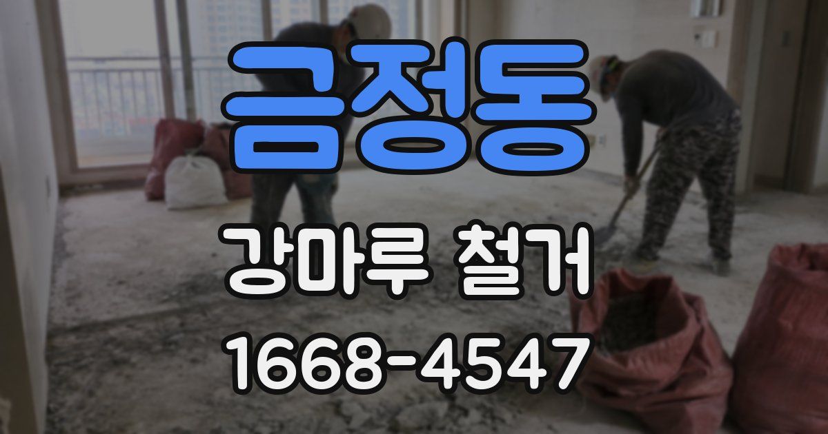 금정동 강마루 철거