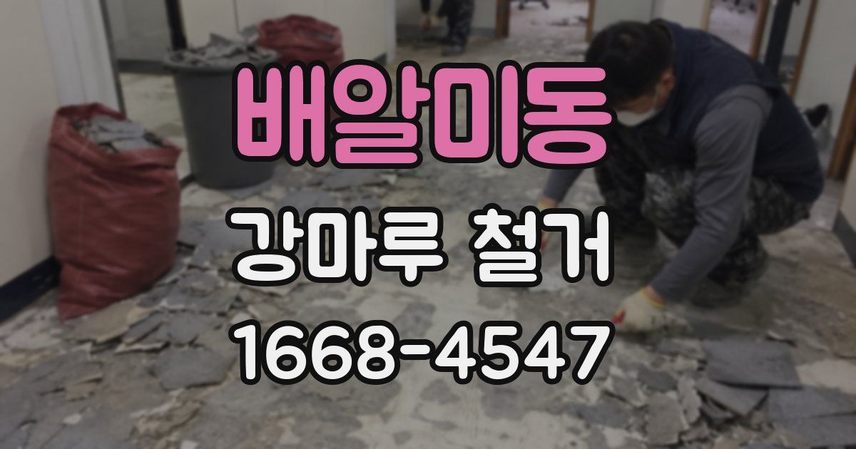 배알미동 강마루 철거