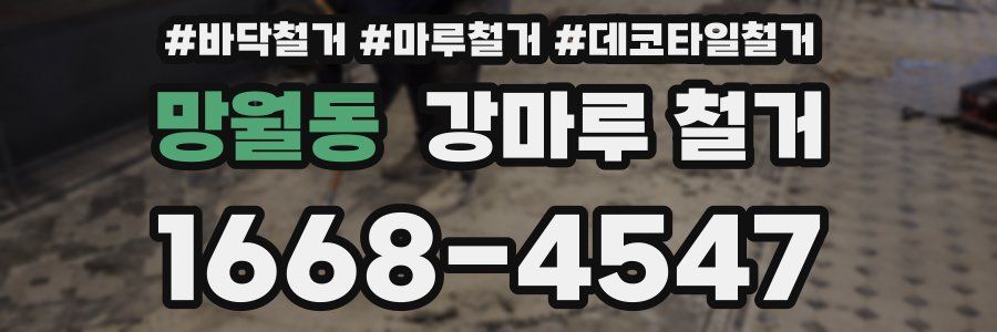 망월동 강마루 철거