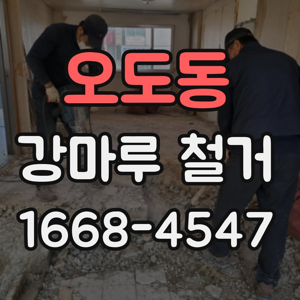 오도동 강마루 철거