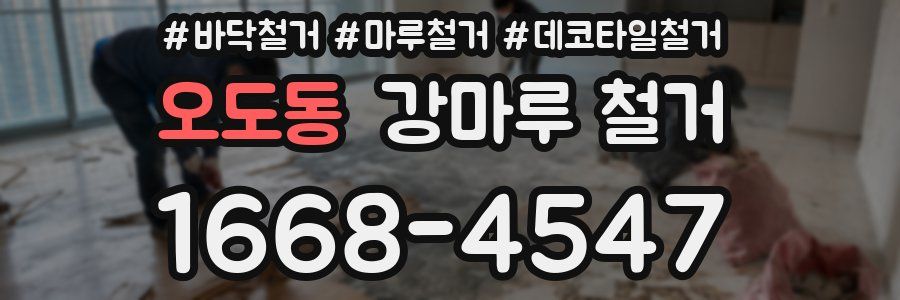오도동 강마루 철거