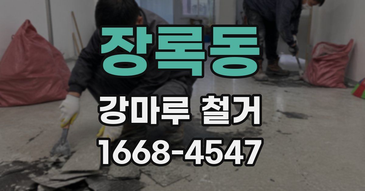 장록동 강마루 철거