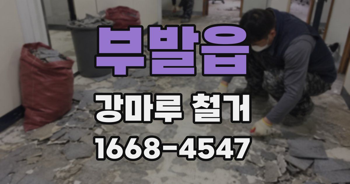 부발읍 강마루 철거