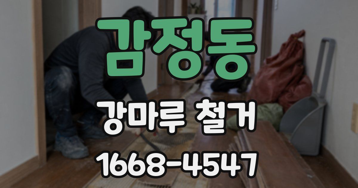 감정동 강마루 철거