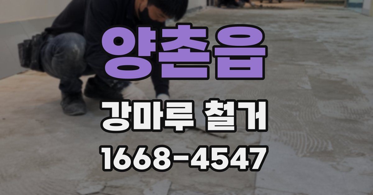 양촌읍 강마루 철거