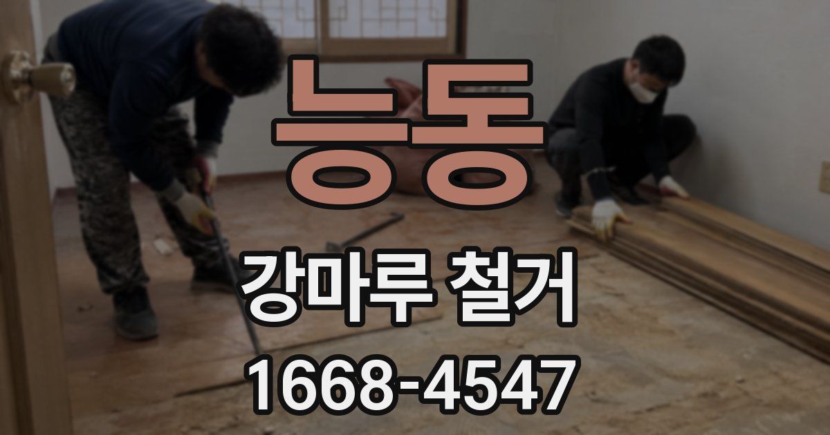 능동 강마루 철거