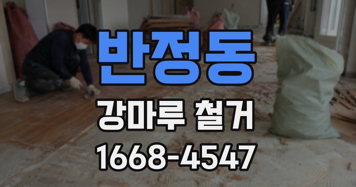 반정동 강마루 철거