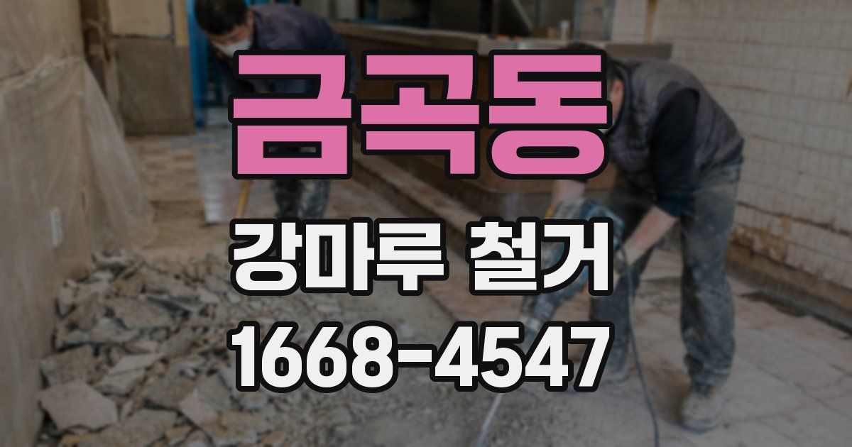 금곡동 강마루 철거