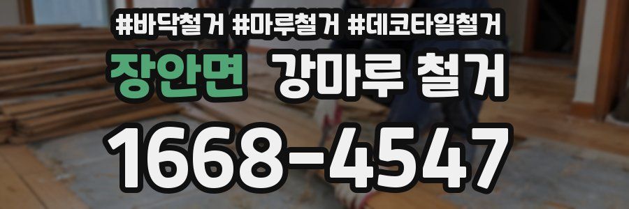 장안면 강마루 철거