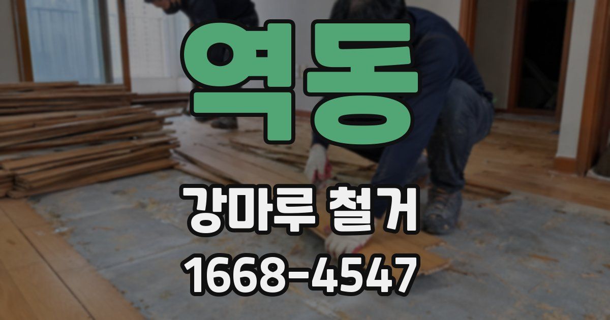역동 강마루 철거