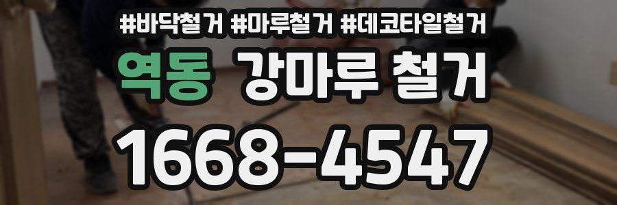 역동 강마루 철거