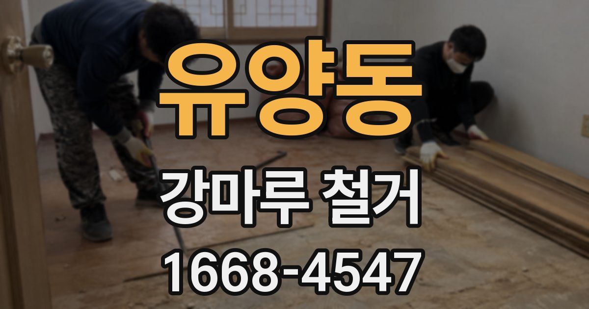 유양동 강마루 철거