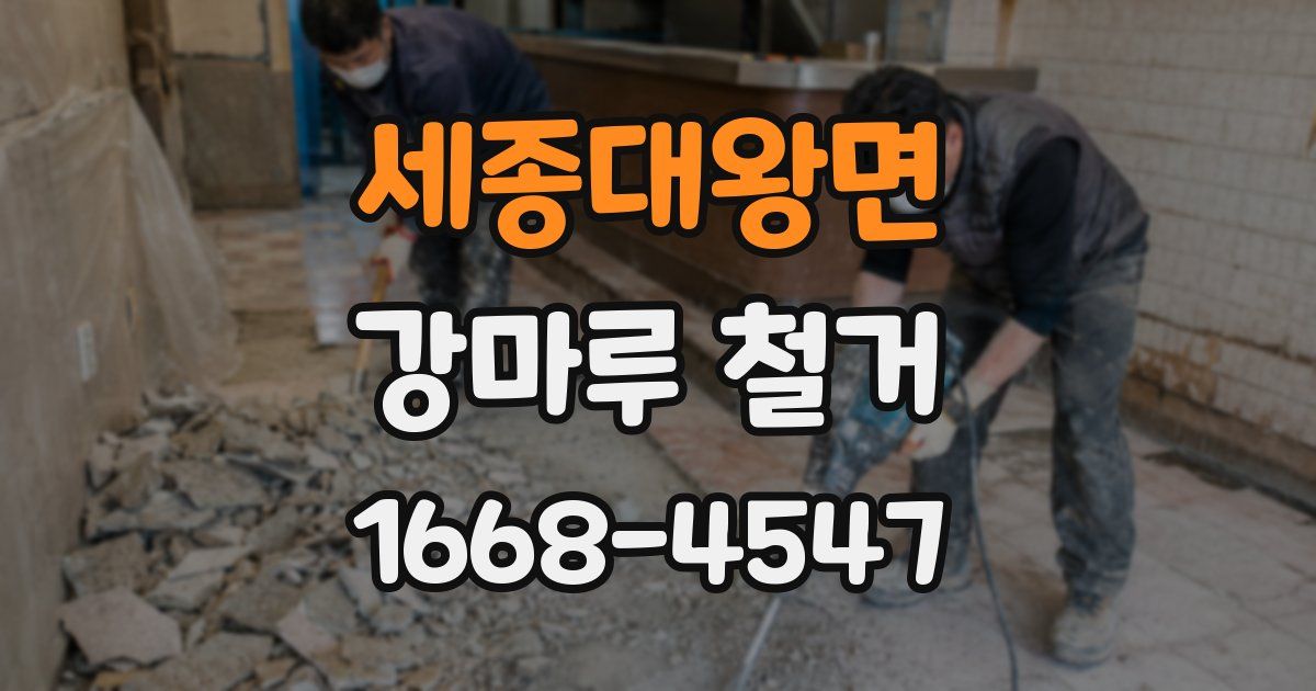 세종대왕면 강마루 철거