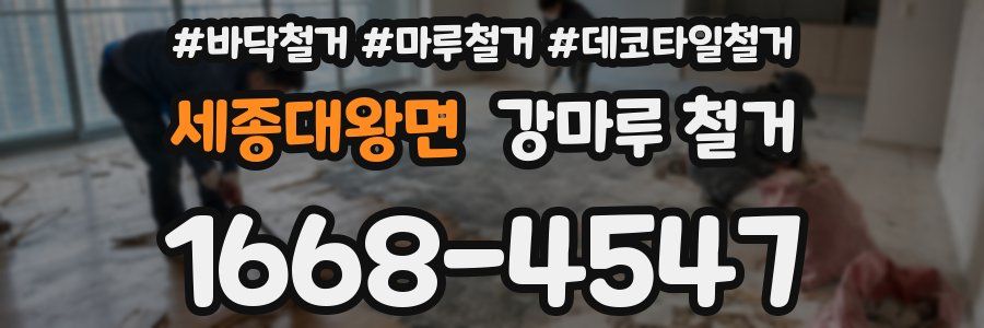 세종대왕면 강마루 철거